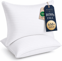 Down alternative bed pillows set