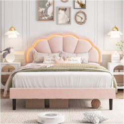 Smart LED Princess Bed Frame