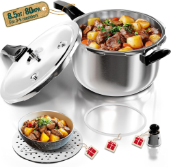 8 Quart Stainless Steel Pressure Cooker
